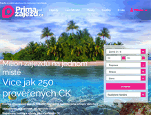 Tablet Screenshot of primazajezd.cz